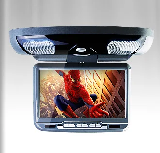 Discount 9" Grey Color Flip Down Car DVD Car Roof Monitor DVD with Built in IR/FM Transmitter & Built-in Speaker(Black & Beige Optional) 5
