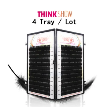 

4 Trays All Size Silk Volume Eyelashes Extension,Russia 3D Individual Eyelash For Building,Natural Fake Lashes Free Shipping