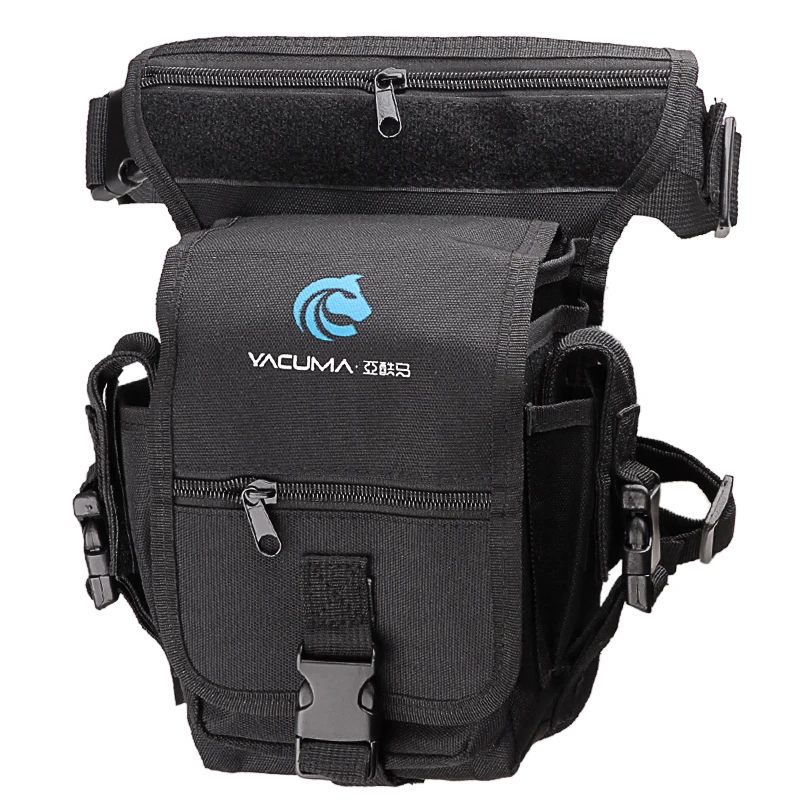 

Multi-Purpose Fishing Bag 19.5*12.5*9.5cm Waterproof Outdoor Leg Bag Canvas Portable Multifunction Fishing Tackle Bag Backpack