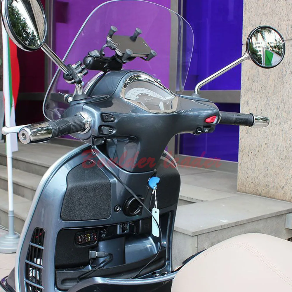 Мотоцикл 7/" 22 мм руль ручной рукоятки «Грипсы» рожки руля Кепки для Vespa Granturismo 125/200 GTS 125/250 S125/150/300 супер