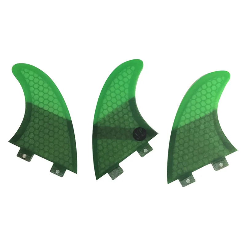 FCS G3 плавники для серфера FCS плавники доски для серфинга сотовый плавник из стекловолокна ребер Зеленый цвет
