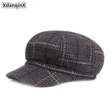XdanqinX Women's Cap Autumn And Winter Thick Warm Newsboy Caps Elegant Fashion Painter Hats For Women Brand Female Winter Hat XdanqinX Women's Cap Autumn And Winter Thick Warm Newsboy Caps Elegant Fashion Painter Hats For Women Brand Female Winter Hat