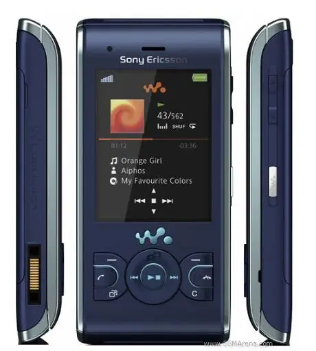 Разблокированный мобильный телефон sony Ericsson W595 3.15MP Bluetooth FM W595 сотовый телефон - Цвет: Blue