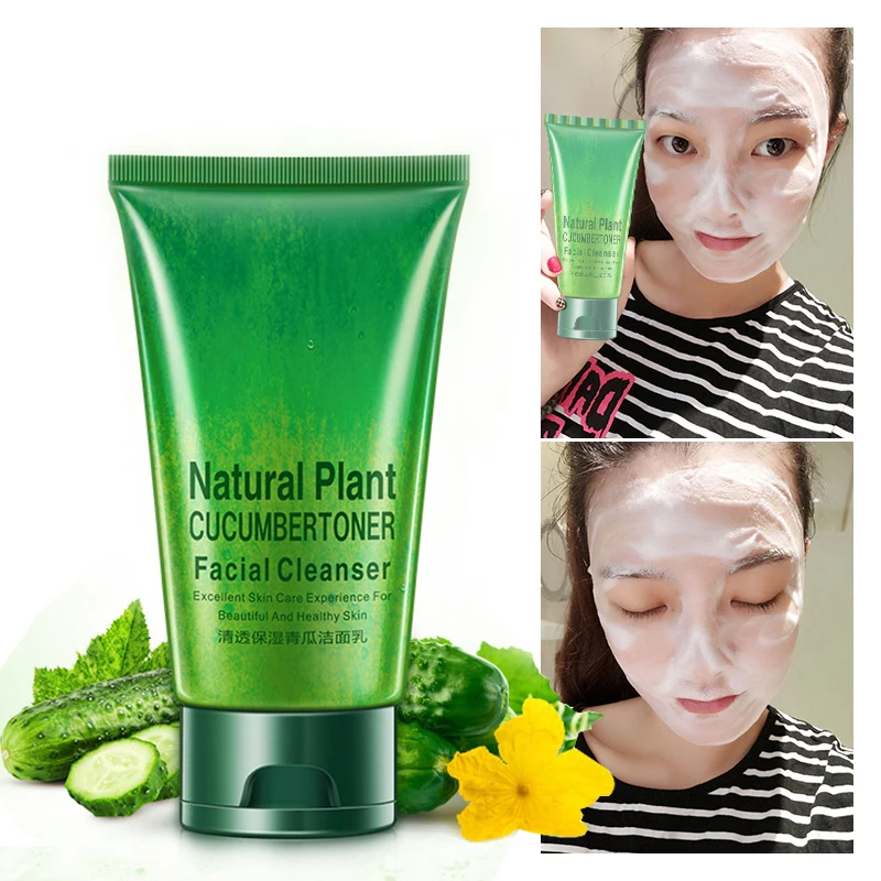 IMAGES Cucumber face cleanser face care Moisturizing Cleansing anti oil