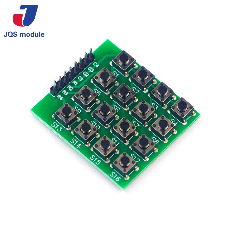 

1pcs 8pin 4x4 4*4 Matrix 16 Keys Button Keypad Keyboard Breadboard Module Mcu