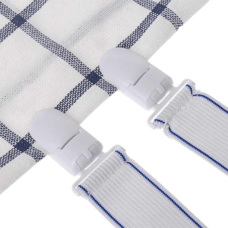 4Pcs Bed Sheet Clip Elastic Gripper Strap Fastener Mattress Cover Holder Grips