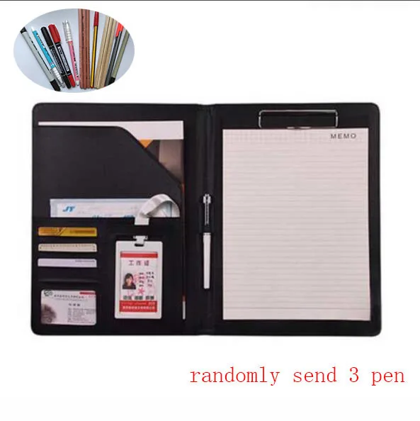 

Hot A4 multi-function business office dedicated folder clip/signing this contract document holder
