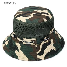 GBCNYIER весенне-летняя Кепка унисекс камуфляжная Повседневная шляпа от солнца уличное ведро для рыбы шляпа тонкая хлопковая дышащая сетка Солнцезащитная шляпа