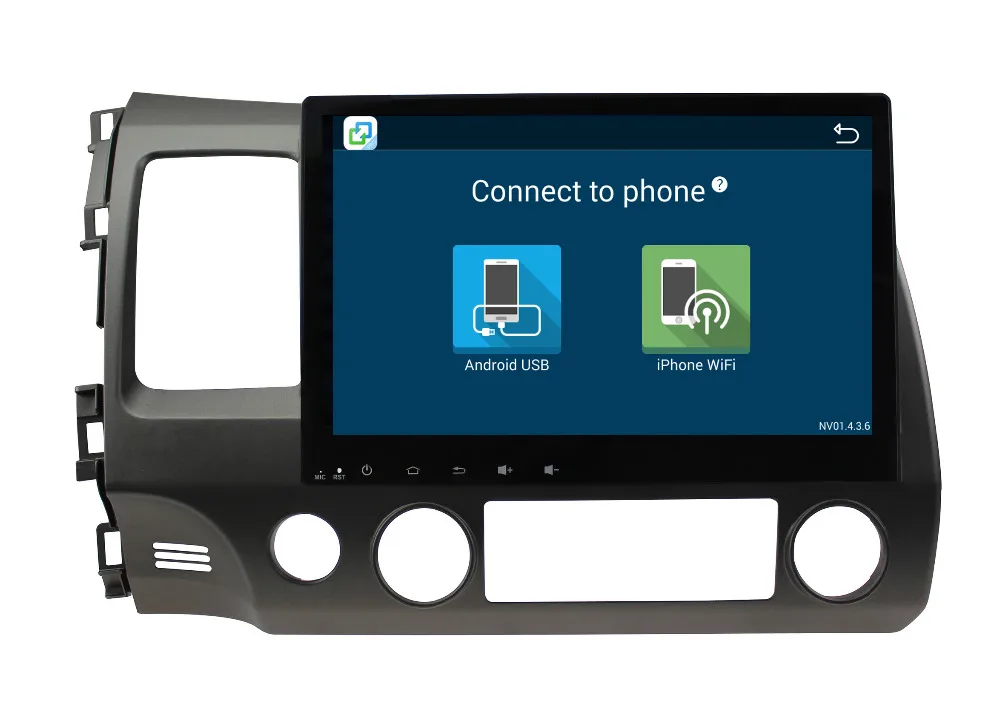 Clearance Nedehe 2G+32G Android 8.1 Quad core 10.1 inch for Honda Civic 2006-2011 car radio dvd gps navigation car console audio player 11