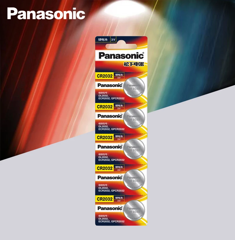 Panasonic 2 шт./лот cr 2032 кнопочные батареи 3 В литиевая батарея для часов с пультом дистанционного управления калькулятор cr2032
