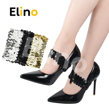 

Elino Fashion Elastic Shoelaces Women Anti-loose Lace Fabric Shoe String Straps for High Heel Leather Shoes Wholesale Drop-ship