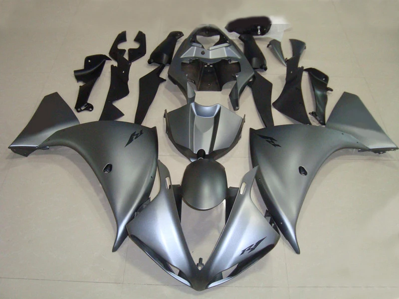 

Injection mold Fairing Kit for YAMAHA YZFR1 09 10 11 YZF R1 2009 2010 2011 YZF1000 ABS TOP Grey Fairings set+7gifts YT08