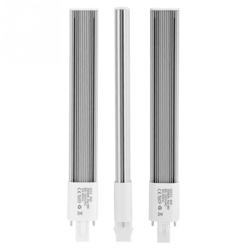

8W 2-Pin G23 LED Tube Light Bulb Compact Lamp Energy-saving Lighting Tube Bulb 85-265V AC
