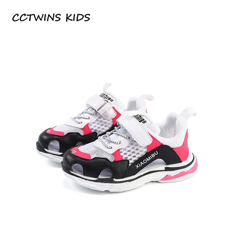 

CCTWINS KIDS 2018 Summer Children Black Casual Trainer Baby Boy Fashion Sport Sneaker Girl Brand Mesh Shoe White S2298