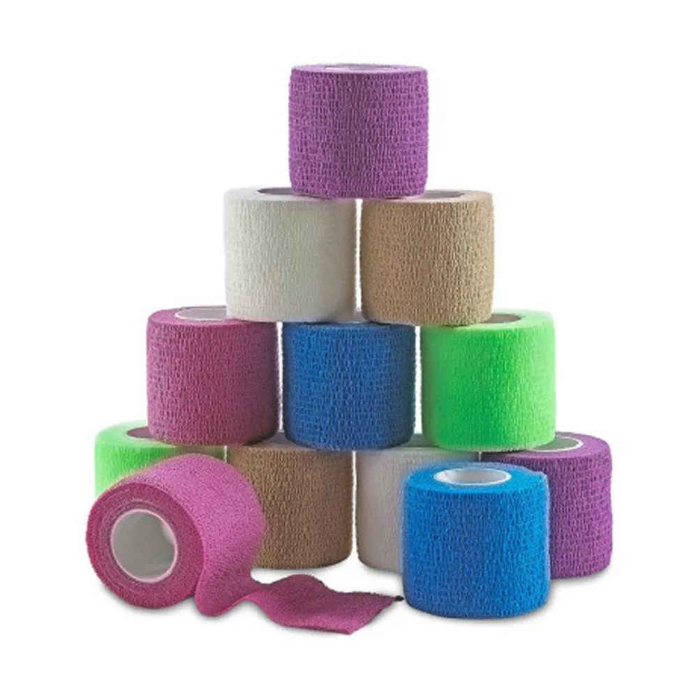 

10 pcs Medical Grade Tattoo Bandage Self-Adhesive Elastic Tape 4.5m For Grip