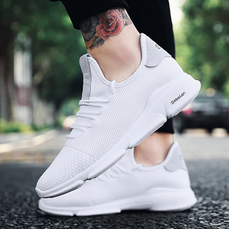 

Flying woven men's shoes mesh sneakers summer shoes single shoes