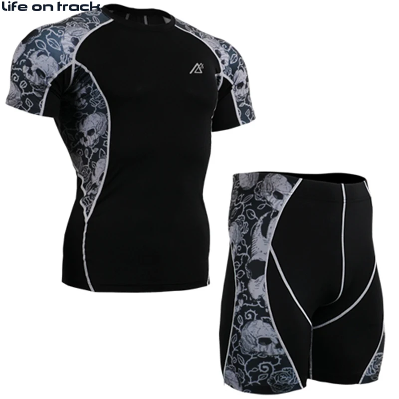 

Life On Track Men's Shirts/Shorts Cycling Sets Clothing Set 4-Needleless Flat-seam Sewing Technique Tights Short Sleeve