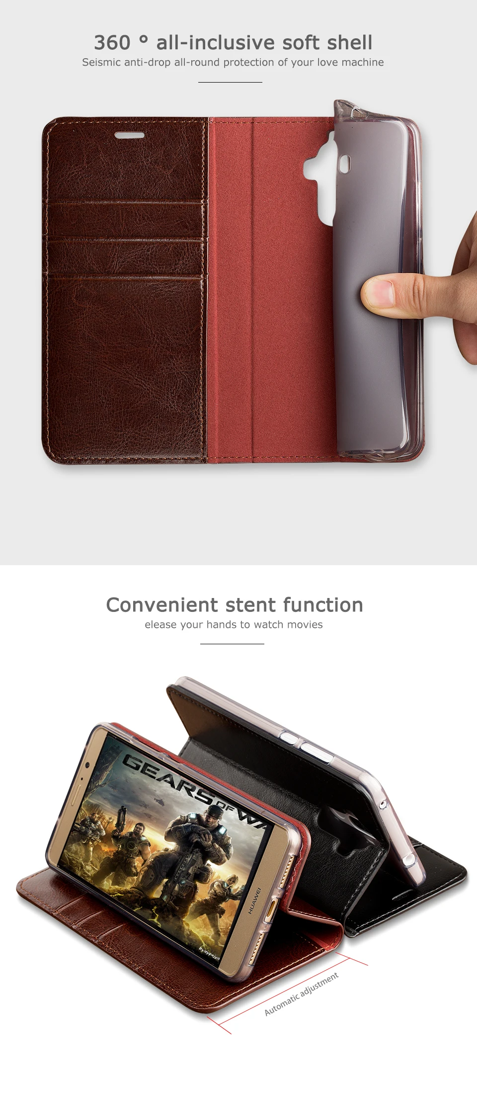Cartão de Cera Coldre para Leeco Case do Telefone Feito à Mão Luxo Flip Três Óleo Pele Aleta Telefone Pro3 Todo Personalizado 5 High Quality Telefonia e Comunicação