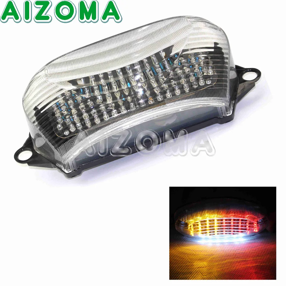 

Motorcycle LED License Plate Taillight Intergate w/ Rear Brake Blinker Indicators Lights For Honda VTR1000F VTR 1000F 1997-2005