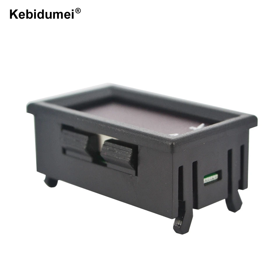 Kebidumei Мини цифровой светодиодный DC 100 в 10A Вольт Панель метр Датчик красный синий двойной светодиодный дисплей индикатор монитор детектор