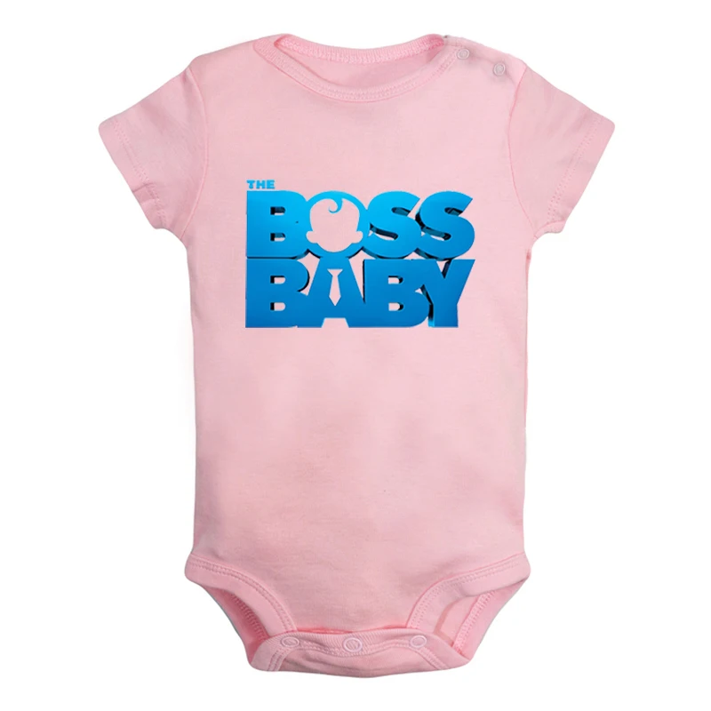 Одежда для новорожденных мальчиков и девочек с надписью «Born Leader The Boss»; комбинезон с короткими рукавами; хлопковый комбинезон - Цвет: ieBodysuits2220P