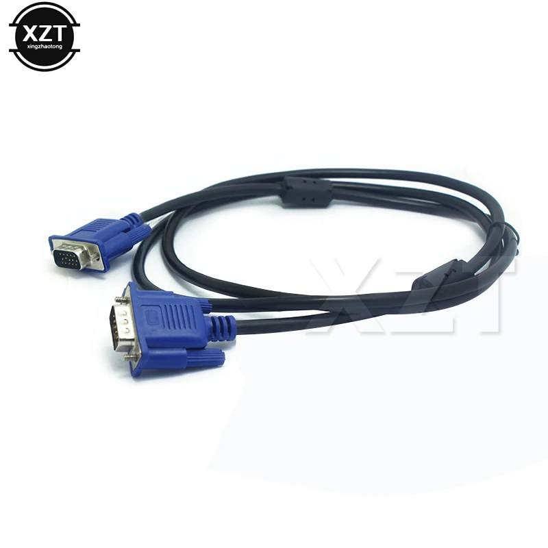 1080P VGA Extension Cable Male to Male 4+5 Pin VGA D-SUB HDTV Multimedia Display 1.5m Cord For PC Laptop Projector LCD Monitor