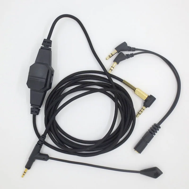 

ZSFS Replaced Detach Boompro Microphone Universal Volume Cable for Sennheiser Momentum On-Ear Over-Ear to Gaming Headphone