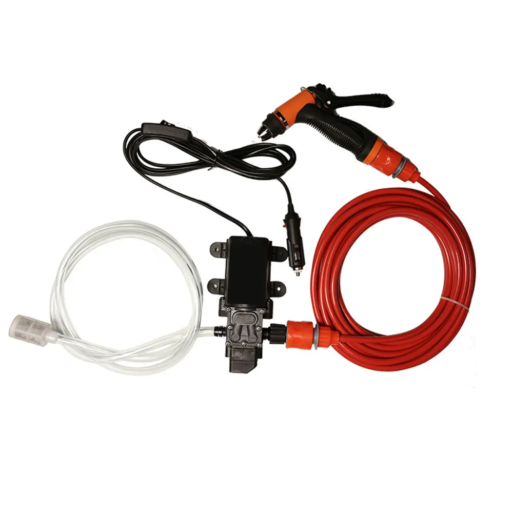 

High Pressure Pump Car Cleaner Washing Machine Durable 130PSI Car Washer Pump Portable Nozzle DC 12V Pump Sprayer Electric