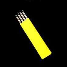 4* 2R новые иглы для ручной ручки полу Перманентный макияж ручной туман Ручка иглы Microblading бровей Pen иглы