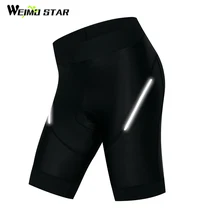 Weimostar женские велосипедные шорты 4D гелевые накладки черные для верховой езды плотные велосипедные короткие противоударные MTB велосипедные шорты отражающие culote ciclismo