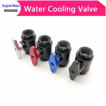 

2pcs Brass Mini Valve With Handle double inner thread double female part for water cooling computer.