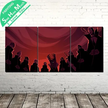 

3 Piece Naruto save world Modern Wall Art Canvas Painting Posters and Prints Framed Art Painting Pictures for Home Decoration