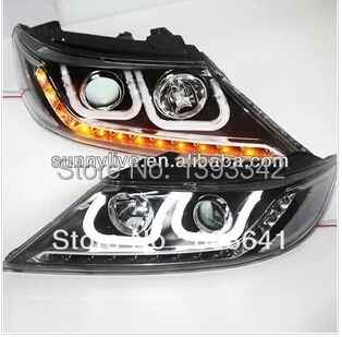 

For KIA 2009-2013 year for Sorento LED U style Angel Eyes Head Lamp LDV2