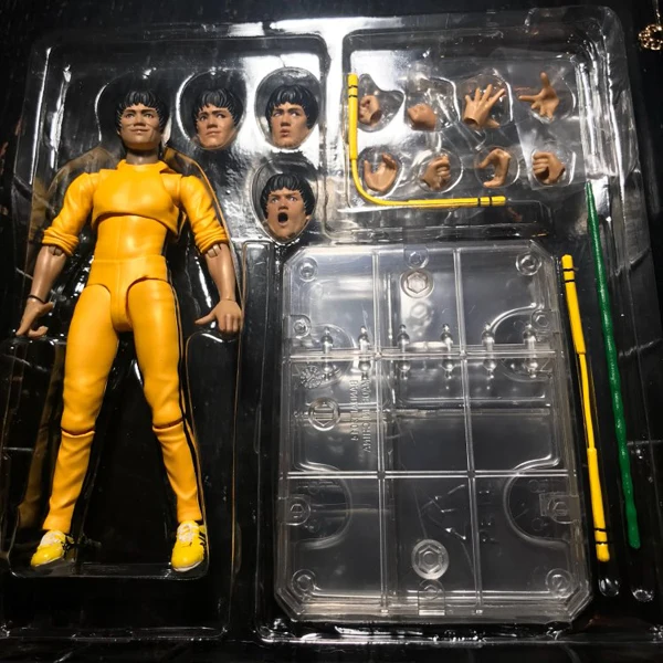 SHFiguarts King of Kung Fu Bruce Lee  Variant With Nunchaku Action Figure Collectible Model Toy 15cm (17)