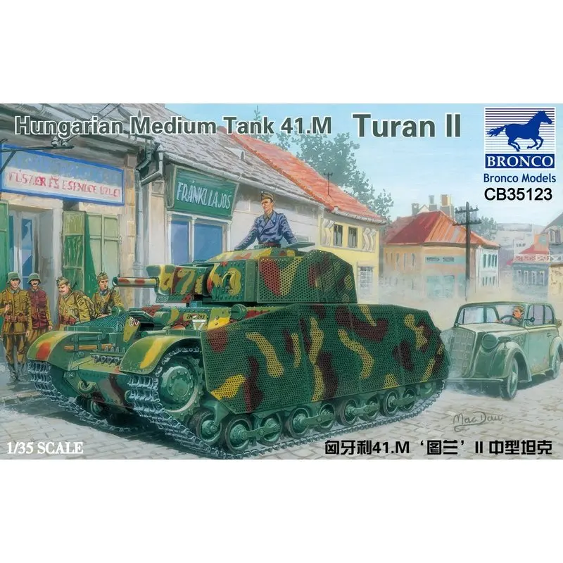 

BRONCO CB35123 1/35 Hungarian Medium Tank 41.M "Turan II" - Scale Model Kit