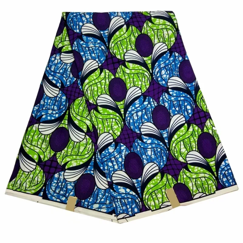 

African wax Polyester fabric java wax print fabrics nigeria ankara african fabric real wax print 6 yards for clothes SMT950