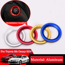 Автомобильная оклейка из алюминия крышка замка зажигания для Toyota 86 Camry Corolla Vios Reiz RAV4 CHR Yaris L Highlander для Toyota Alphard/Vellfire аксессуары
