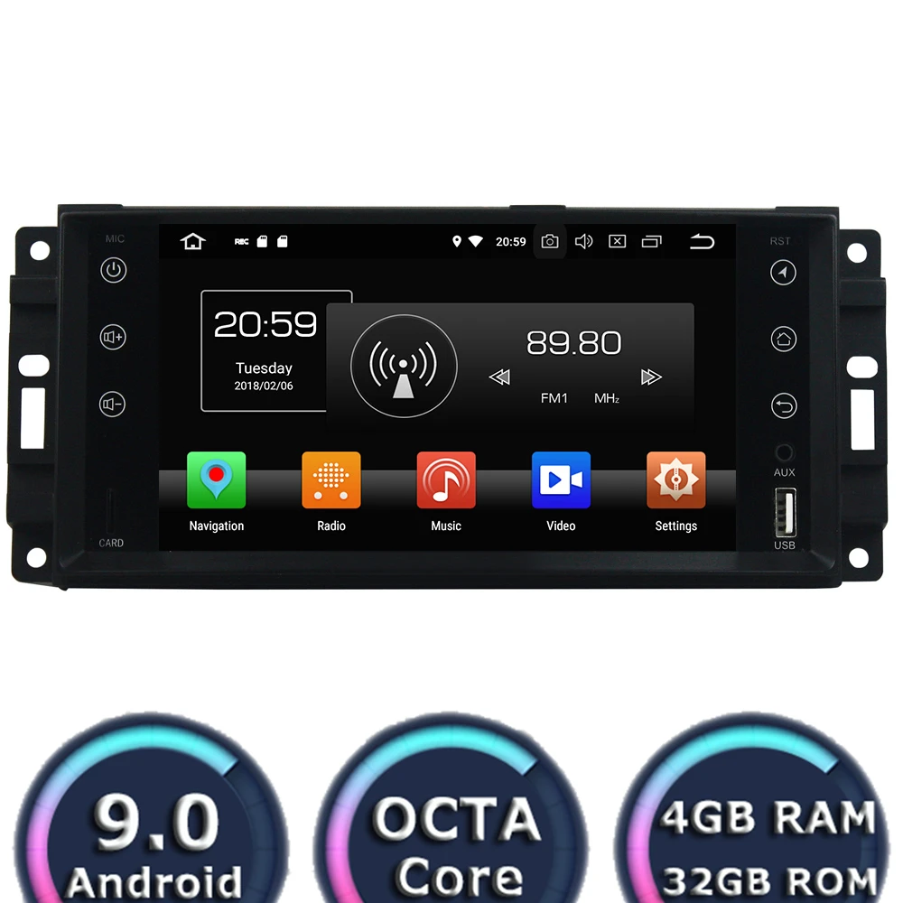 Roadlover Android 8,0 автомобиль DVD плеер с JPS и навигацией для Jeep компасы Wrangler путешествие Grand Cherokee 2010 Sebring 2006 300C стерео без DVD