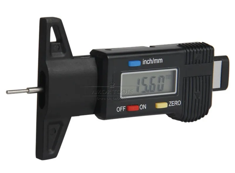 0 25mm Autorad Reifen Reifenprofil Tiefenmesser Digital Meter Measurer Tools 