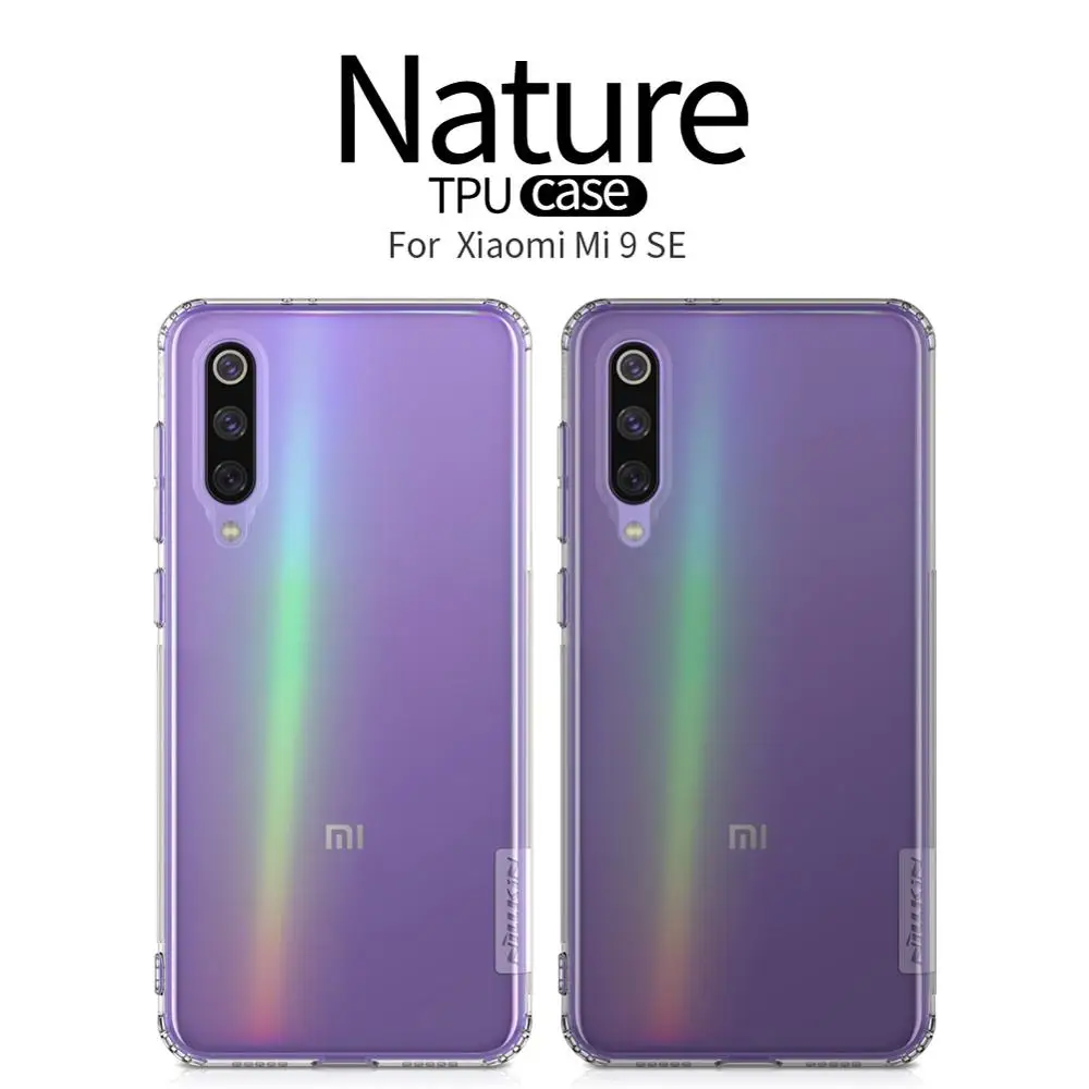 

Nillkin Case for Xiaomi Mi 9 SE 5,97" silicone cover Transparent case for Xiaomi Mi 9 SE silicon on TPU 360 shockproof soft