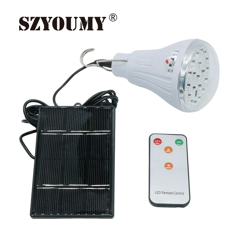 

SZYOUMY 100 Pcs Dimmable 20 Led Solar Camping Light Outdoor Garden Decoration Solar Lamp with Remote Controller