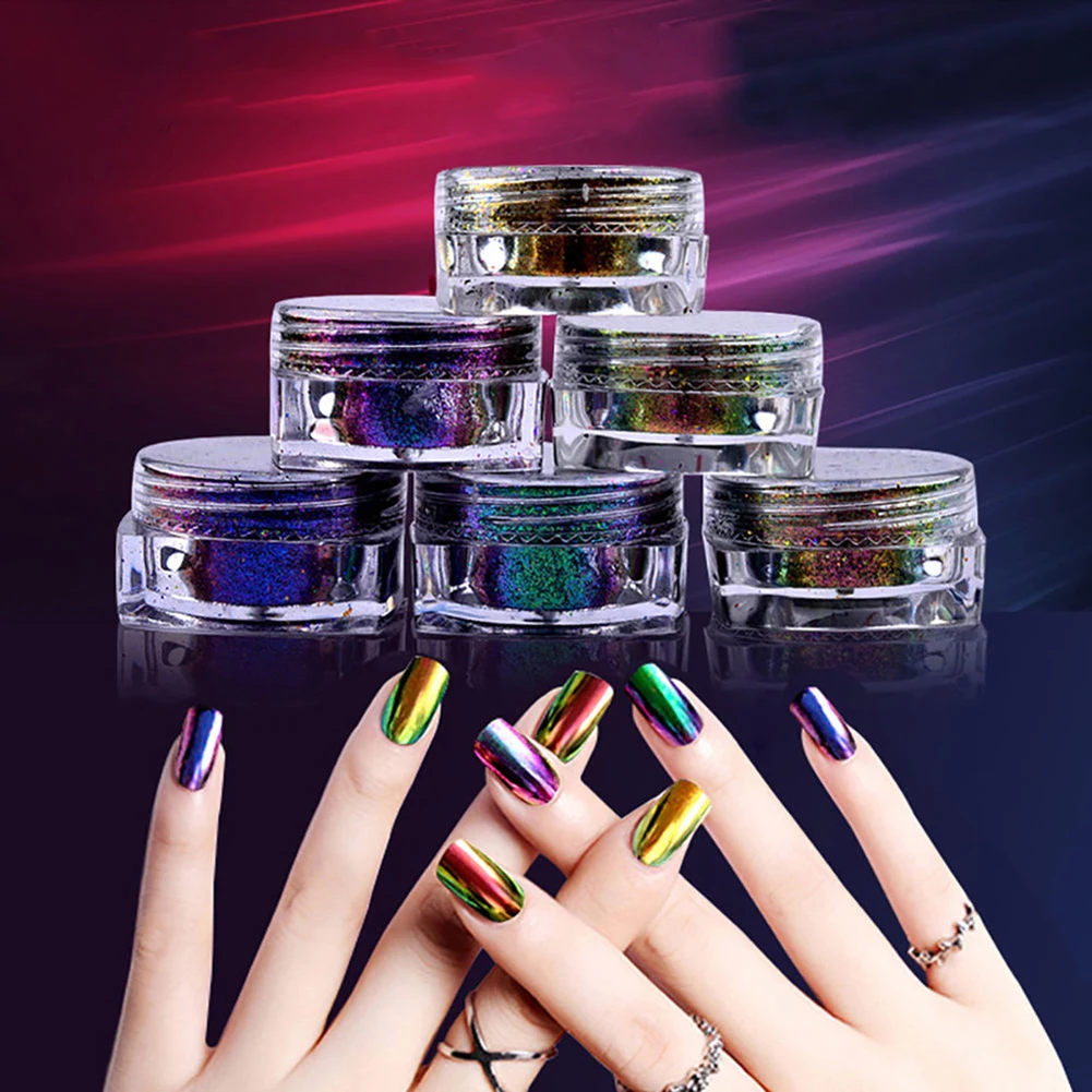 

Gorgeous Nail Art Chameleon Mirror Pigment Dust Shimmer Glitter Powder