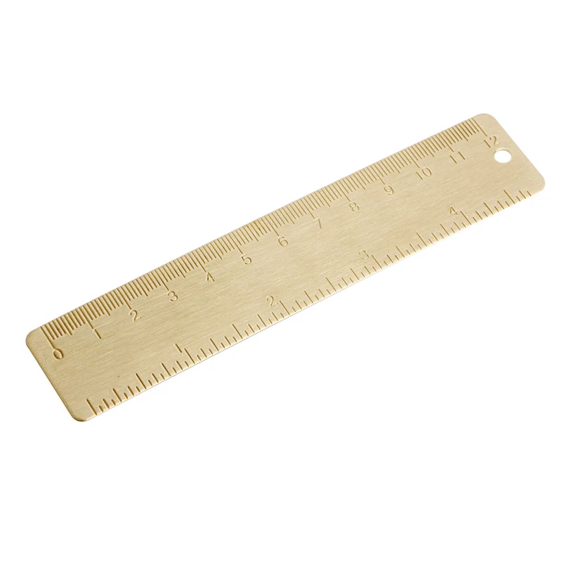 Mini Outdoor Brass Ruler Bookmark Double Scale Cm&Inch Digital Traveler Notebook -Y103 Mini Outdoor Brass Ruler Bookmark Double Scale Cm&Inch Digital Traveler Notebook -Y103