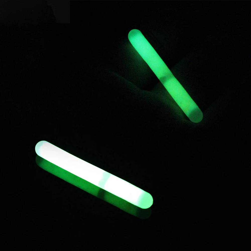 100pcs//lot Light Stick Fishing Fluorescent Lights Chemical Luminous Green Color