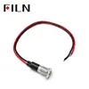 FILN 12mm Car dashboard oil symbol led red yellow white blue green 12v led indicator light with 20cm cable ► Photo 2/3