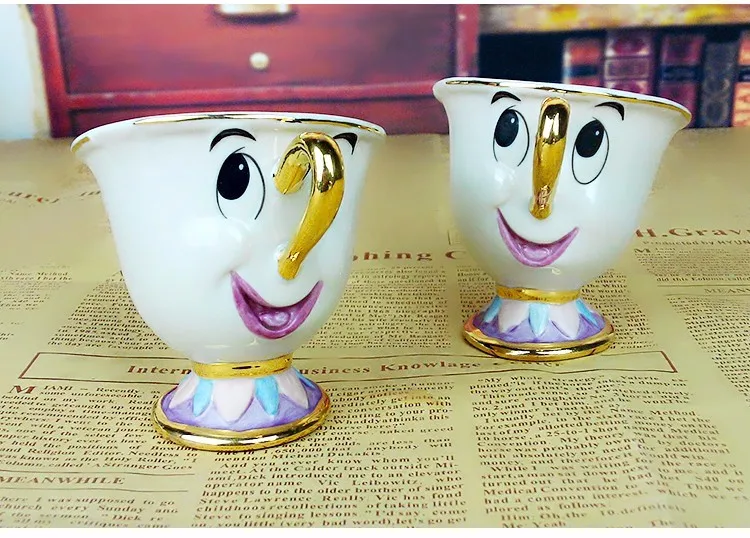 Мультяшная кружка "Красавица и Чудовище" Mrs Potts Chip чайные чашки наборы кофейная чашка 1 шт. один набор прекрасный подарок