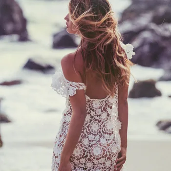 

Beach Dresses Bathing Suit Tunic Pareo Swimsuit Cover New Sexy Summer Women Couple Sets | Pants White S M L XL Crochet Up