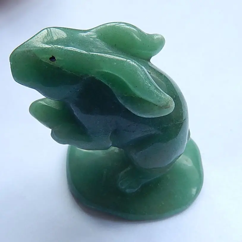 

New Design 1Pcs Green Aventurine Carved Rabbit Cabochon 45x39x18mm 55.7g Natural Stone Carved Rabbit Jewelry Pendant Accessory