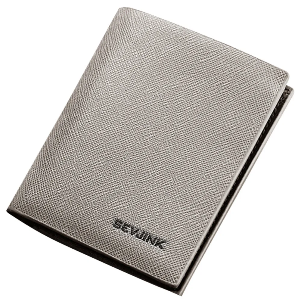 

Aelicy Men Wallet Fashion Solid Color Cross pattern Multi Card Position male Wallet Dropshipping 2019 hot Sale carteira feminina