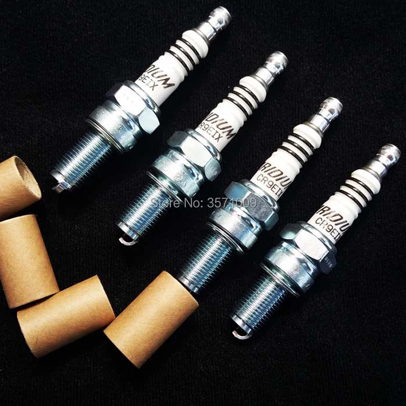 

HOT motorcycle 4PCS IRIDIUM spark plug CR9EIX for 3521 5448